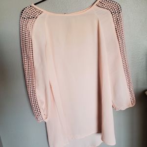 Women's Light Pink Blouse - Small